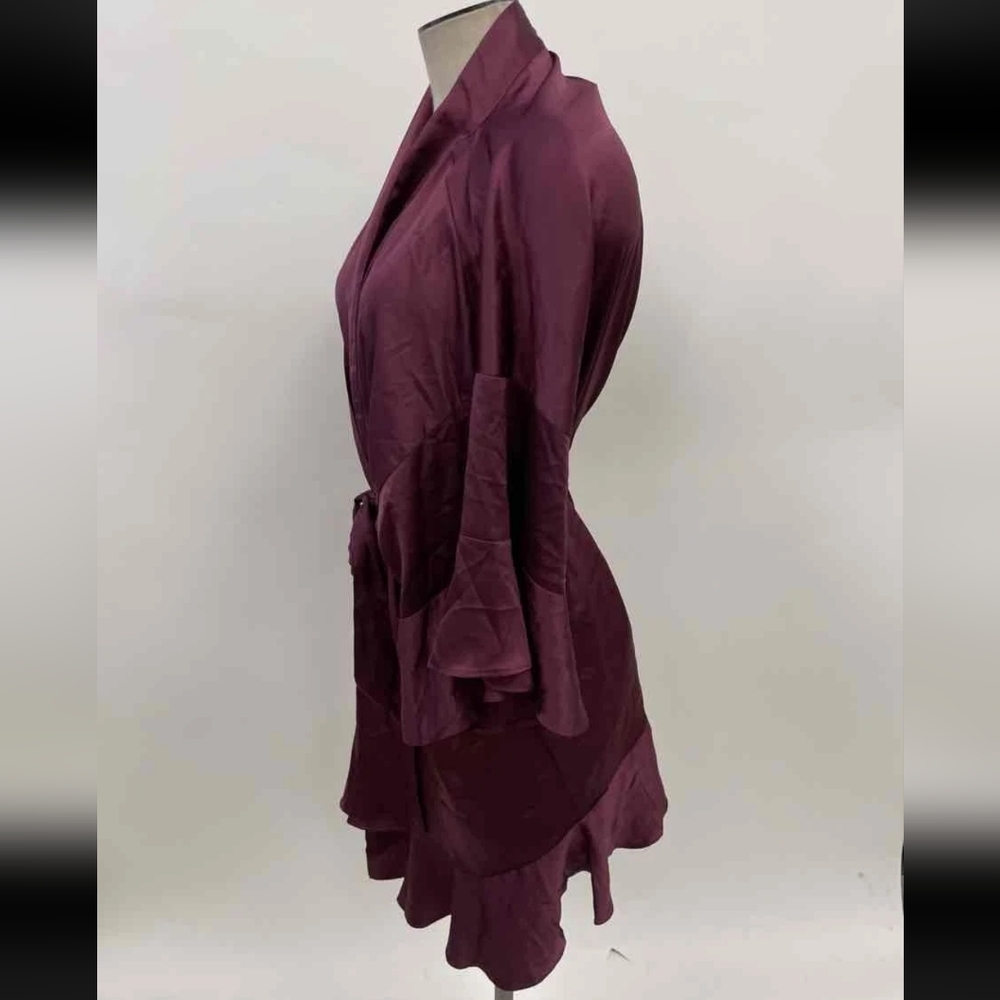 Victoria's Secret Satin Robe in Deep Purple - Picture 2 of 4